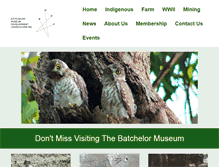Tablet Screenshot of batchelormuseum.org.au